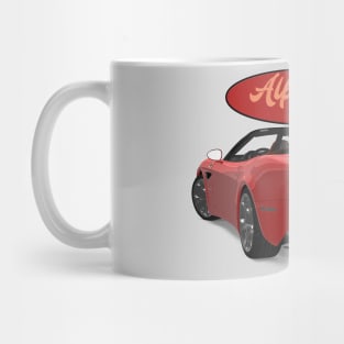 ALFA ROMEO 8C SPIDER Red Back Mug